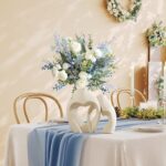 Prime Era White Vases for Decor, Heart Shaped Ceramic Vase Set of 2, Nordic Heart Shaped Vases, Minimalist Decorative Vase for Table Centerpiece Wedding Dining Living Room Office House Decoration - Image 4