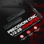 CNC Machined 1/2-28 Thread Adapter for Precision Alignment Applications, 5 Inch Lightweight Aluminum Body, High Accuracy CNC Construction with Durable Matte Black Finish - Image 8