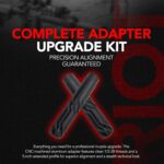 CNC Machined 1/2-28 Thread Adapter for Precision Alignment Applications, 5 Inch Lightweight Aluminum Body, High Accuracy CNC Construction with Durable Matte Black Finish - Image 5