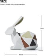Prime Era Rabbit Statue Bunny Decor Geometric Arts Modern Figurine Polyresin 6.1inch - Image 4