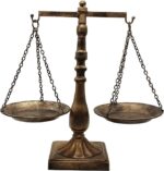 Prime Era Vintage Style Metal Libra Jewelry Display Tray Cosmetic Organizer Storage, Bronze