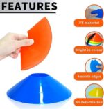 Prime Era Pro Disc Cones (Set of 50) – Soccer Cones for Training with Drawstring Bag & Strap – Agility Cones for Basketball, Football, and Sports Drills - Image 3