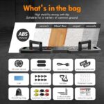 Prime Era Push Up Board,Home Gym,Portable Exercise Equipment,Pilates Bar and 20 Fitness Accessories with Resistance Bands and Ab Roller Wheel,Full Body Workout at Home - Image 5