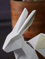 Prime Era Rabbit Statue Bunny Decor Geometric Arts Modern Figurine Polyresin 6.1inch - Image 3