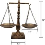 Prime Era Vintage Style Metal Libra Jewelry Display Tray Cosmetic Organizer Storage, Bronze - Image 2