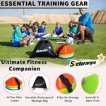 Prime Era Pro Disc Cones (Set of 50) – Soccer Cones for Training with Drawstring Bag & Strap – Agility Cones for Basketball, Football, and Sports Drills - Image 2