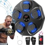 Prime Era Music Boxing Machine for Adults and Kids, Interactive Punching Trainer with Boxing Gloves | Bluetooth Smart Boxing Training Machine with 9 Modes & 9 Speeds | Large Size Wall for Home, Office, and Gym - Image 8