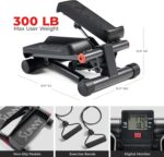 Prime Era Mini Stepper for Exercise at Home, Stair Step Workout Machine with Resistance Band and Over 300lb Weight Capacity, Optional Twist Motion and Free SunnyFit App Connection - Image 4