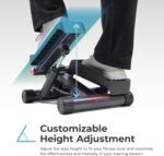 Prime Era Mini Stepper for Exercise at Home, Stair Step Workout Machine with Resistance Band and Over 300lb Weight Capacity, Optional Twist Motion and Free SunnyFit App Connection - Image 5